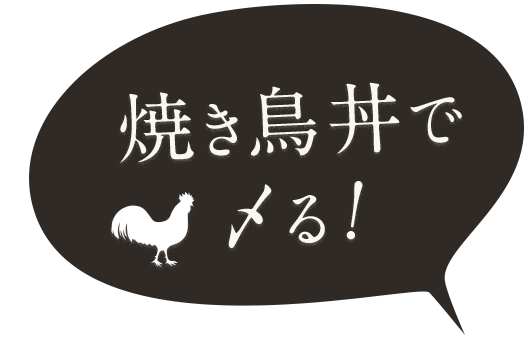 焼き鳥丼で〆る