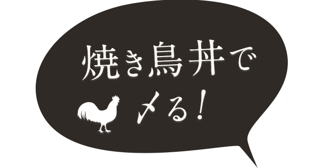 焼き鳥丼で〆る